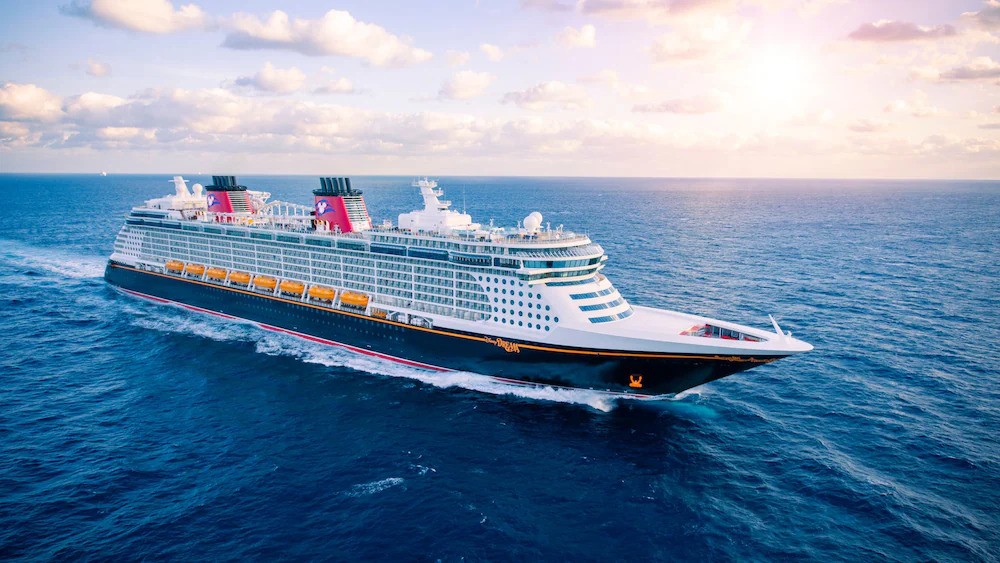 Stunning view of Disney Dream - Expert travel planning and vacation packages available