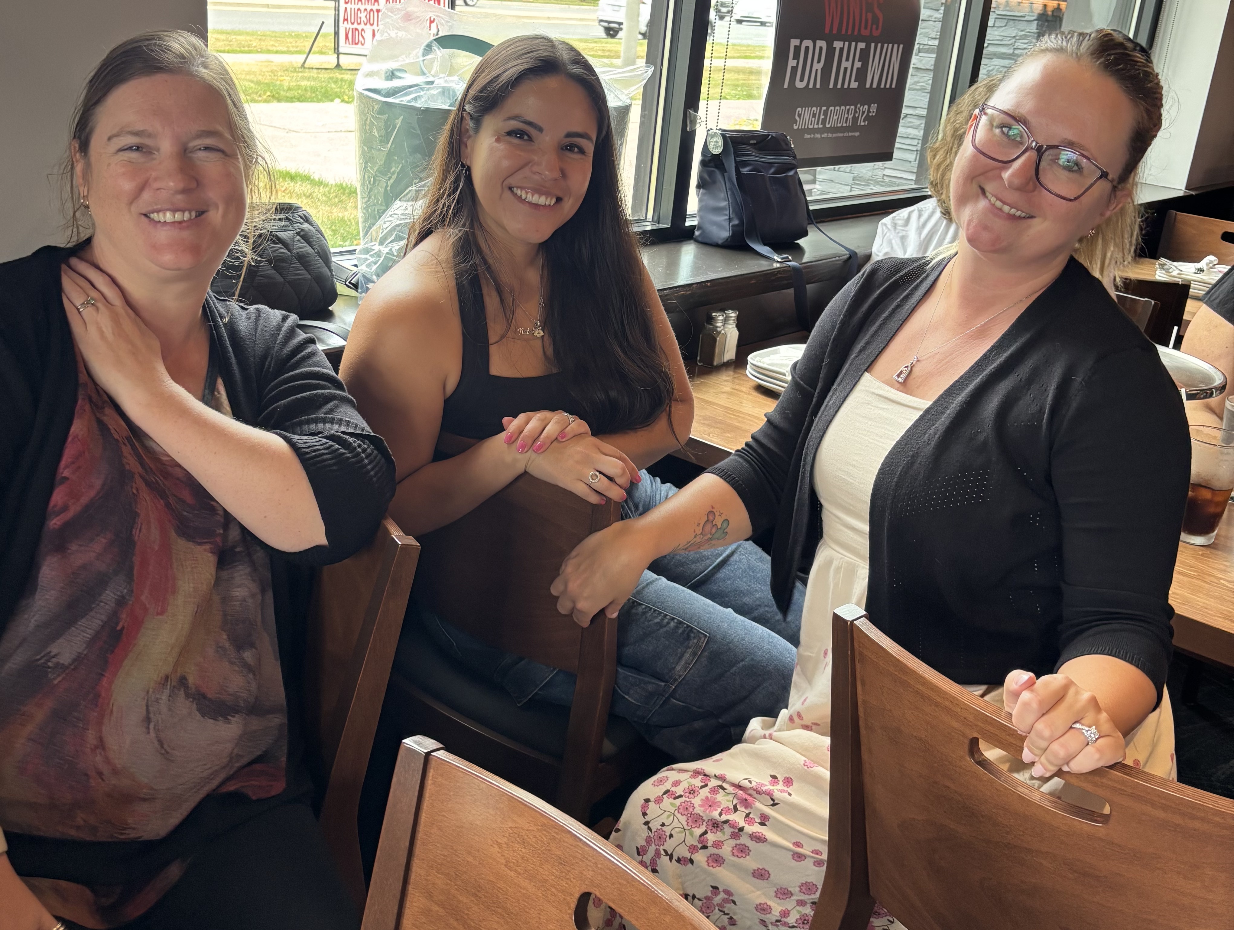 Sarah, Natalia and Cayley at BP