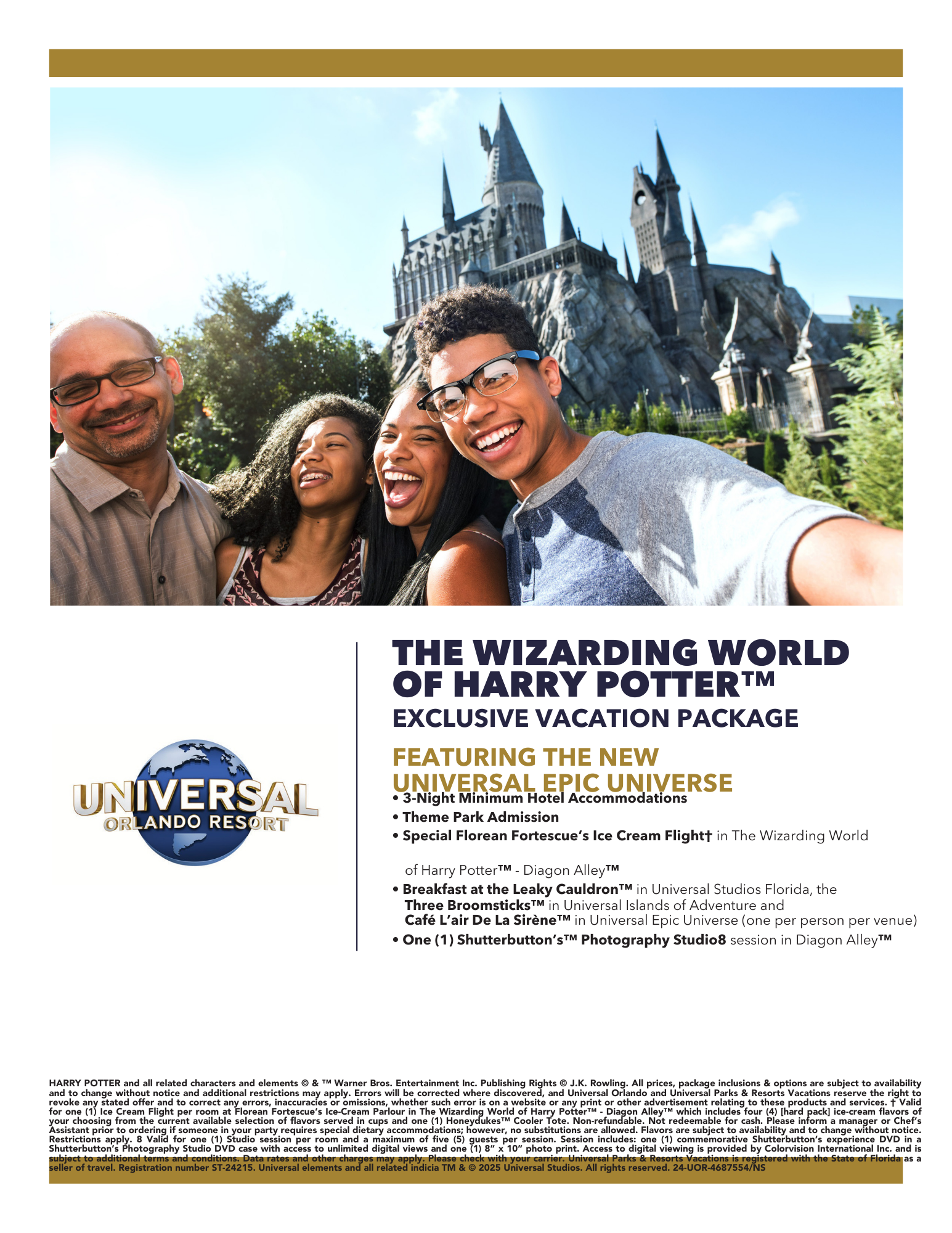 The Wizarding World of Harry Potter™ Exclusive Vacation Package with Universal Epic Universe Potter Package - Flyer2