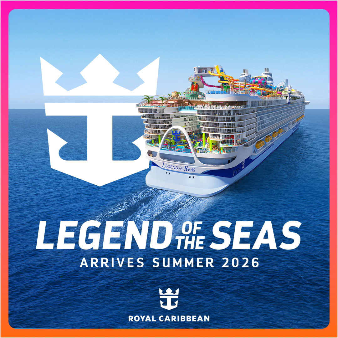 Stunning view of Legend of the Seas - Expert travel planning and vacation packages available